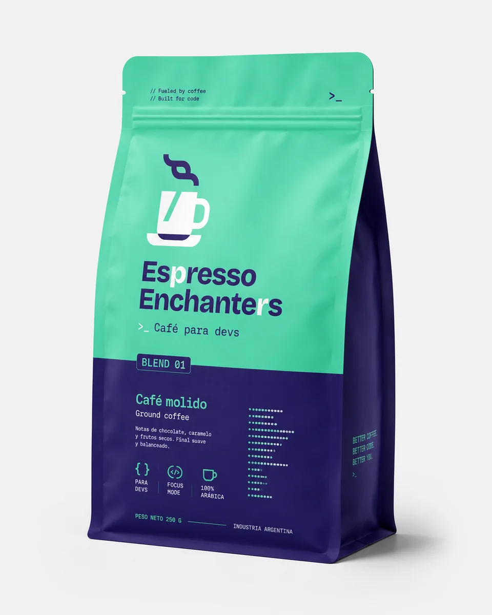 Blend 01 de Espresso Enchanters: café de especialidad de Chiapas en presentación de 250 g